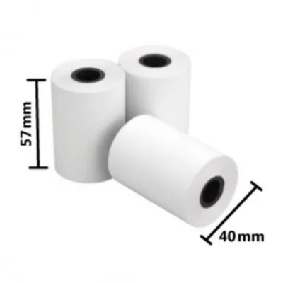 Rollos de papel térmico 57 × 40 mm