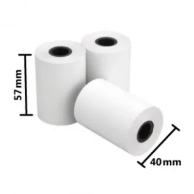 Rollos de papel térmico 57 × 40 mm