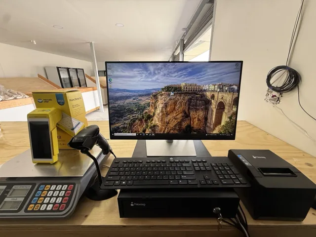 Punto de venta con báscula